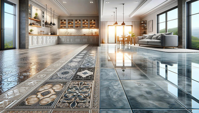 Comparaison : Résine époxy vs Carrelage - G.Hodin