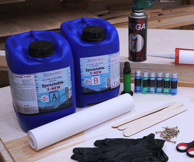 Résine époxy de coulée pour tables et meubles 5 cm 6