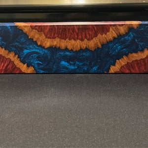 Porte-couteau Bleu Résine Époxy 2