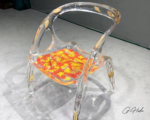 Chaise résine époxy AUGUST - G.Hodin: Tables en Bois Résine Epoxy