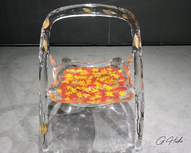 Chaise résine époxy AUGUST - G.Hodin: Tables en Bois Résine Epoxy