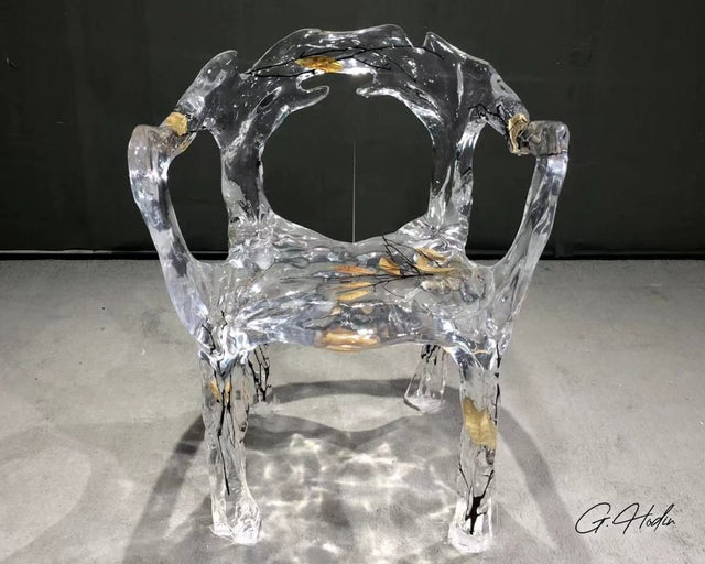 Chaise résine époxy XAV 4 face