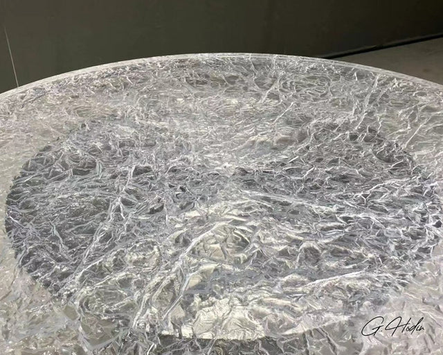 Table Ronde Résine Epoxy Pure cristal