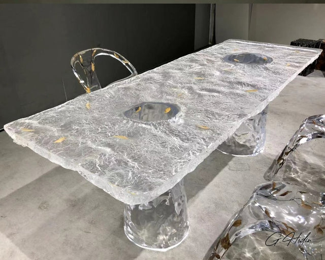 Table Salle à Manger Résine Epoxy BSTON 1