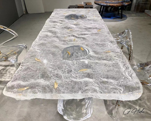 Table Salle à Manger Résine Epoxy BSTON 2