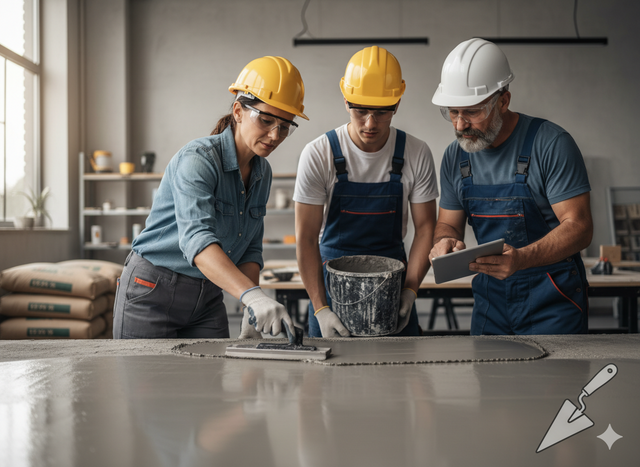 Formation béton ciré pour artisans et professionnels du bâtiment