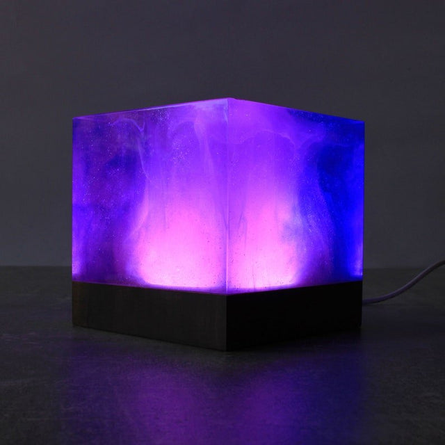 Lampe d'Ambiance en Résine Époxy Violette - G.Hodin